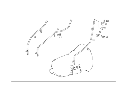Detachable Transmission Components, Oil Filler Pipe, Slk-Class for 1999 Mercedes-Benz SLK230 #0