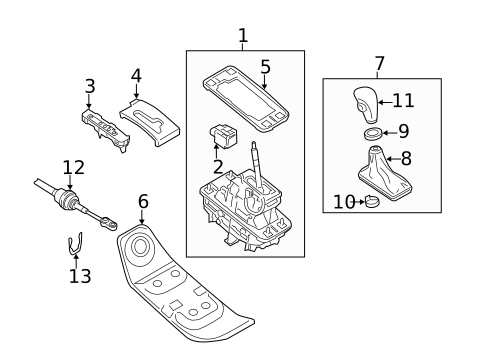 Gear Shift Control for 2009 Audi Q5 #0