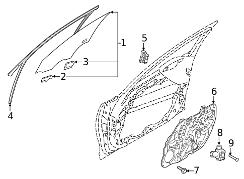 Front Door for 2020 Kia Stinger #0