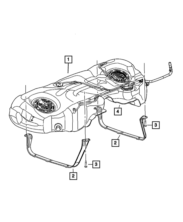 5140548AA - Fuel: Heat Shield Kit for Chrysler: 300 | Dodge: Challenger, Charger, Magnum Image