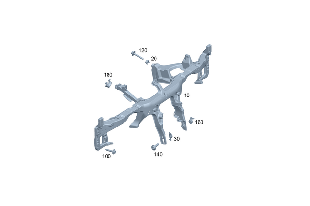 9915595 - Front-End Assembly, Front Panel: Plug-in Fastener for Mercedes-Benz Image image