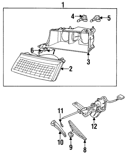 Headlamp Washers/Wipers for 1997 Saab 9000 #0