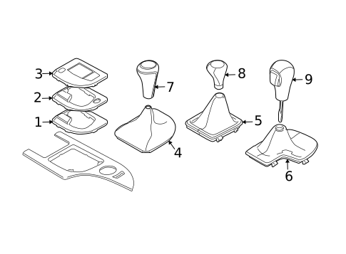 Shifter Trim for 2008 BMW 535xi #0