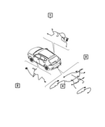 68611873AA - Electrical: Rear Door Wiring, Right for Mopar Image