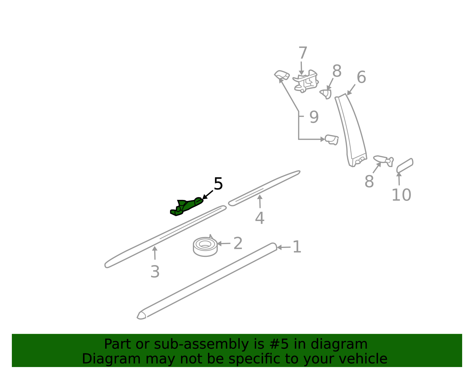 2004-2010 Volkswagen Touareg Scuff Plate Clip 7L0-853-547-A | OEM Parts ...