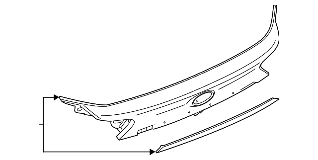 mt4z5843401a - Ford Lift-Gate Finish Panel | Levittown Ford Parts
