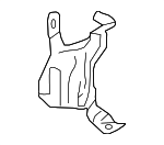 8W1857246 - Body: Mount Bracket for Audi: A4, A4 allroad, A4 Quattro, A5 Quattro, A5 Sportback, RS5, RS5 Sportback, S4, S5, S5 Sportback Image