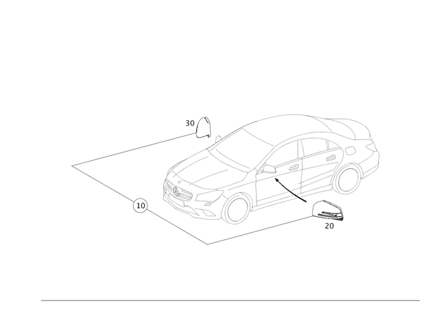 2128100964 - Mirror: Trim for Mercedes-Benz: 250, 300S, B Electric Drive, B250e, C250, C300, C350, C63 AMG, CL550, CL600, CL63 AMG, CL65 AMG, CLA250, CLS400, CLS550, CLS63 AMG, CLS63 AMG S, E250, E350, E400, E550, E63 AMG, E63 AMG S, GLA250, GLK250, GLK350, S350, S400, S500, S550, S600, S63 AMG Image