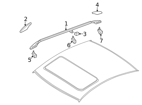 Luggage Carrier for 2001 Volkswagen Passat #1