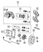 68240048AA - Unclassified: Brake Rotor for Dodge: Durango | Jeep: Grand Cherokee Image