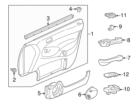 RMC*専用 Front Door for 2000 Honda Civic | Toronto Honda Parts