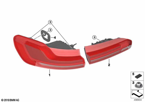 Rear Light for 2018 BMW X4 M40iX #0