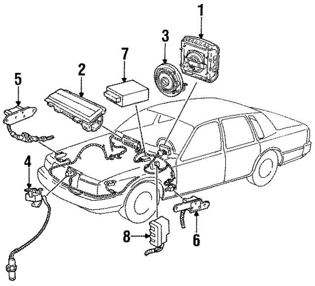 F3VY54043B13A - : Driver Air Bag for Ford Image