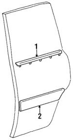 7573060020 - Body: Belt Weather-strip for Toyota: Land Cruiser Image