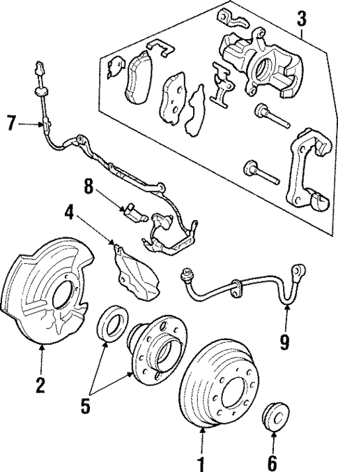 Rear Brakes for 1995 Honda Civic del Sol #0