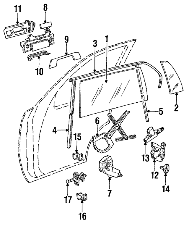 51348147529 - Body: Window Regulator for BMW Image