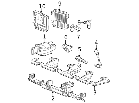 Ignition System for 2012 Cadillac Escalade #3