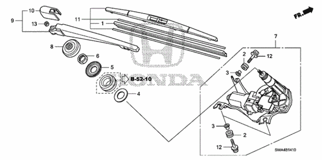 Rear Wiper for 2008 Honda CR-V #0
