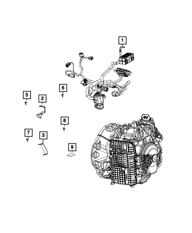« 68492613AA – Electrical : Transmission Cablage pour Mopar Image »