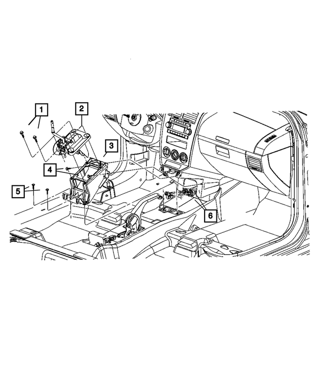 5106112AD - BG6; 6-Speed; Manual Transaxle: Gearshift Lever for Mopar Image