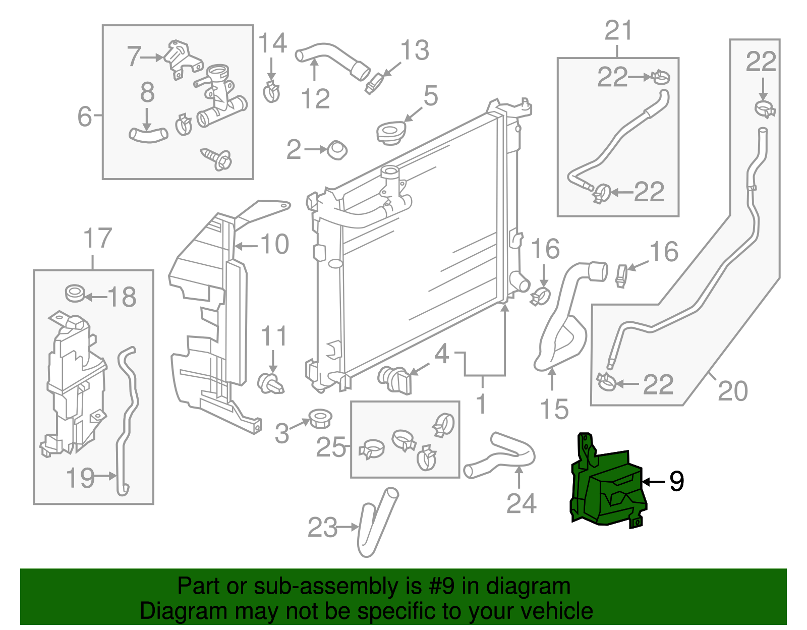 Radiator Air Seal - Nissan (92184-3AB3A)