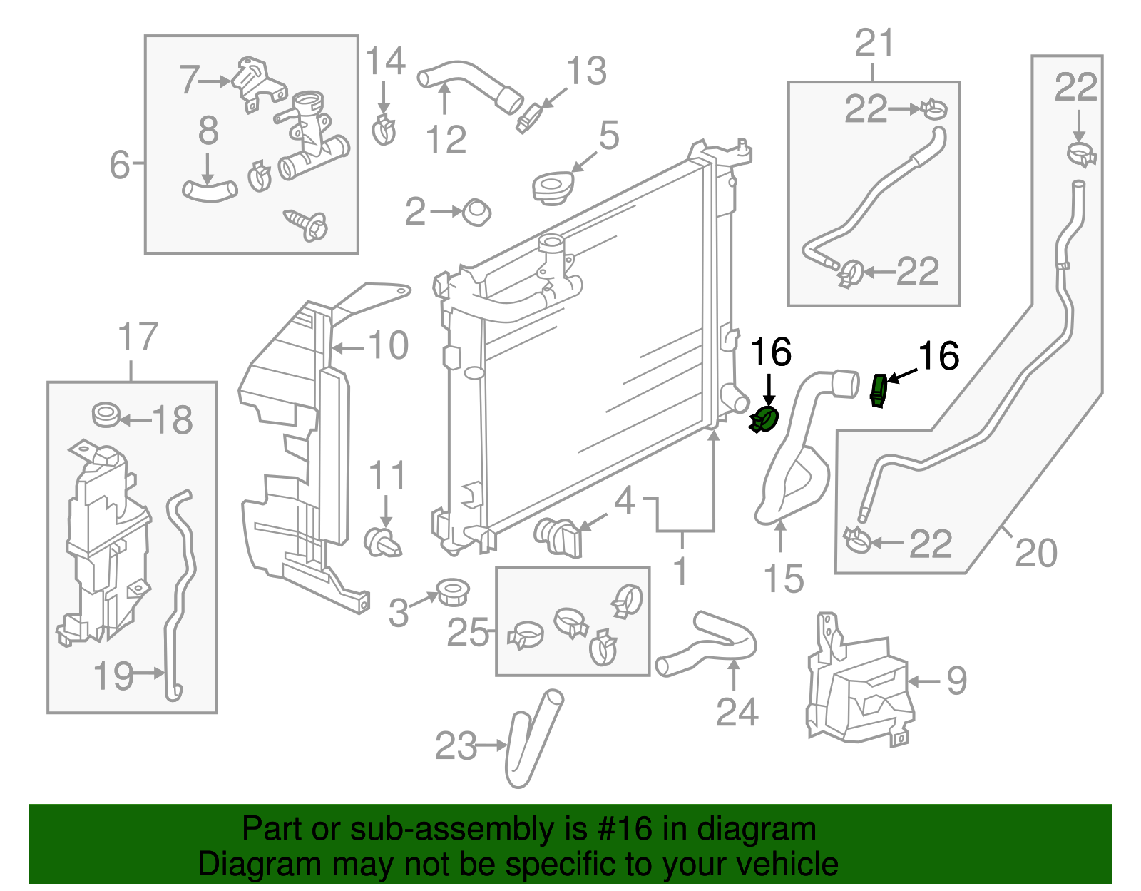 Lower Hose Clamp - Nissan (92527-1HB3A)