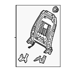 88410R0000OFB - Body: Seat Back Frame for Kia Image