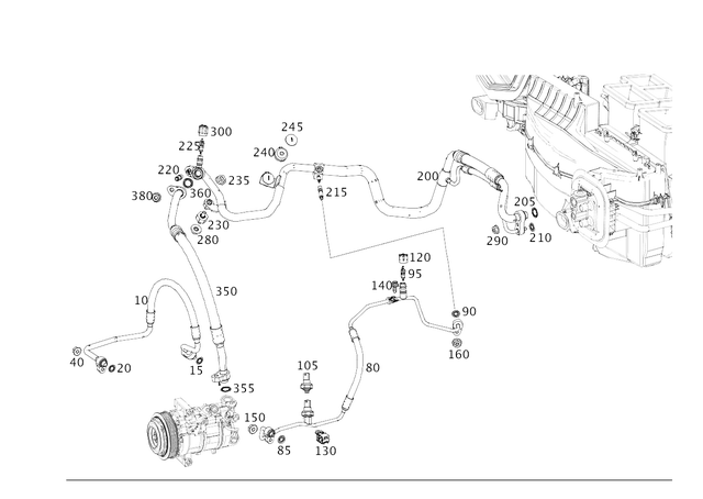 1778303302 - Heating and Ventilation: Refrigerant Line for Mercedes-Benz: 180A, 180b, 220a, A220, CLA250, CLA35 AMG, GLA250, GLA35 AMG, GLB250, GLB35 AMG Image image