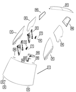 68348666AA - : Windshield for Mopar Image