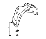 86812S9000 - : Fender Liner for Kia: Telluride Image