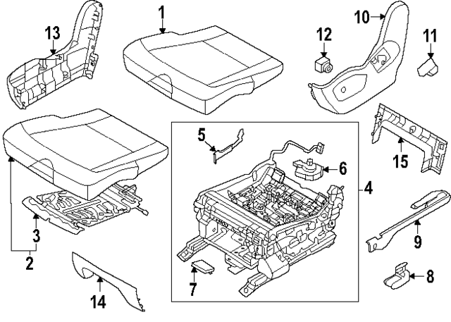 89043DO400DFS - : Inner Cover for Kia Image