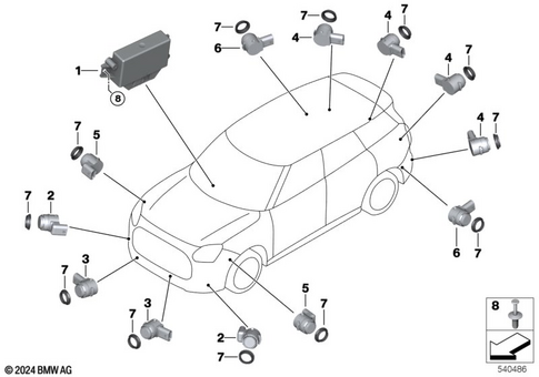 Parking Assistance Systems for 2024 Mini Countryman SE ALL4 #0