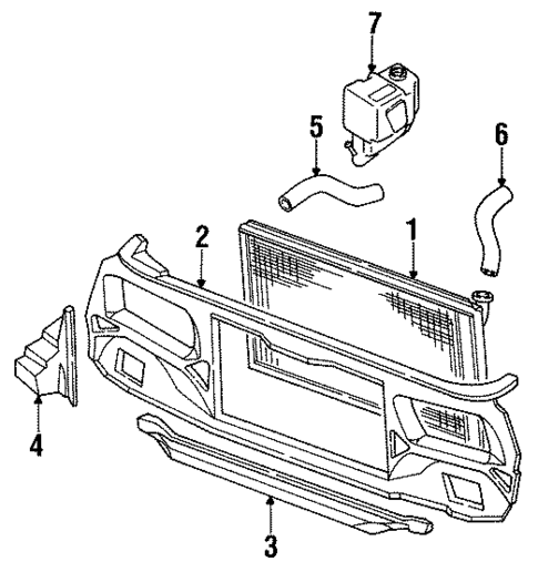 Radiator & Components for 1994 Subaru Loyale #1