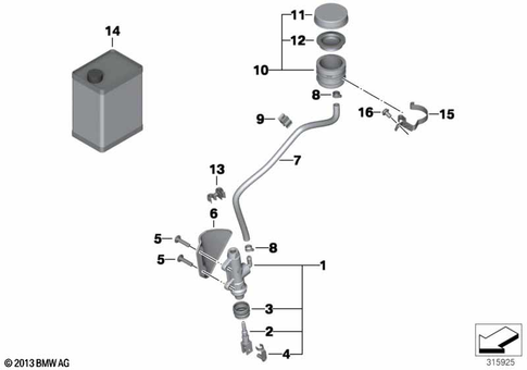 Brake Master Cylinder for 2015 BMW-Motorrad R nineT #0