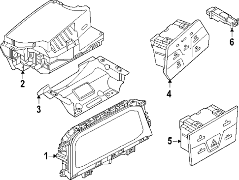 Cluster & Switches for 2025 Volkswagen Atlas Cross Sport #0