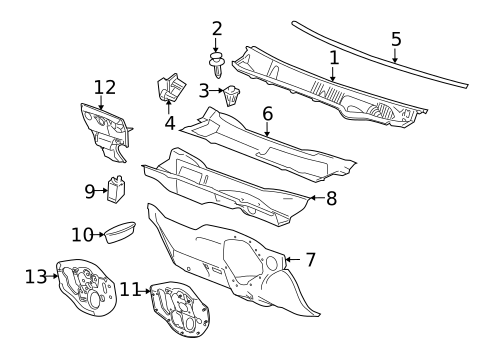 Cowl for 2009 Pontiac G5 #0
