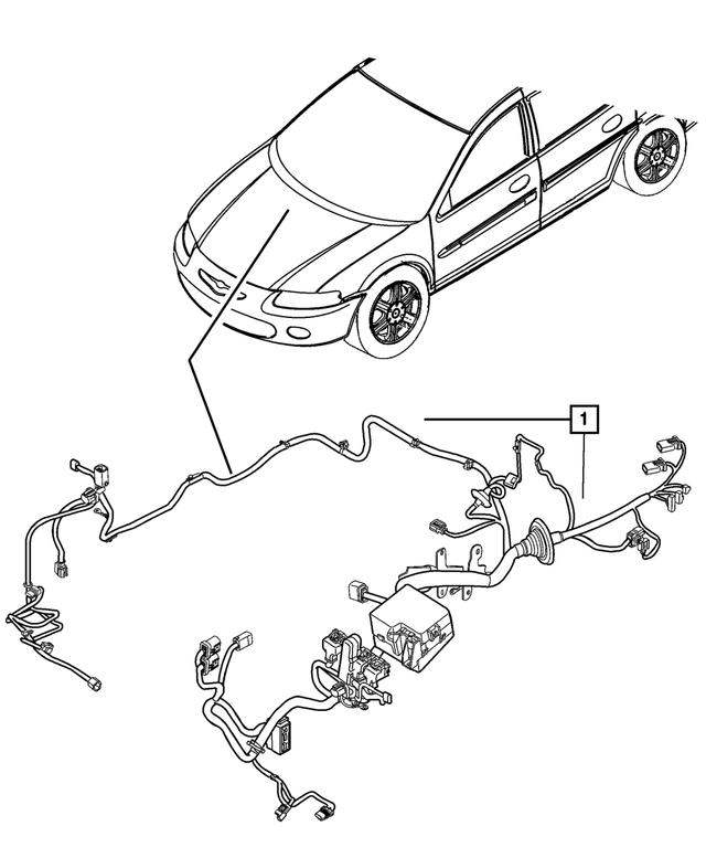68058577AD - : Headlamp To Dash Wiring for Mopar Image
