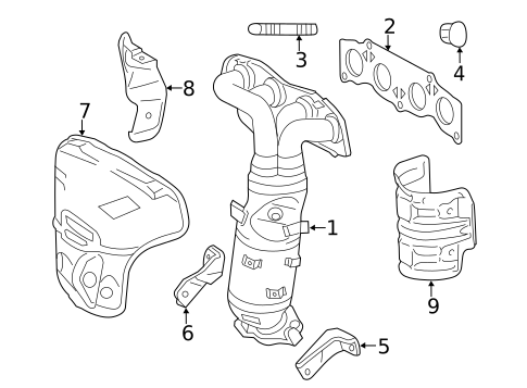 Exhaust Manifold for 2014 Scion tC #0