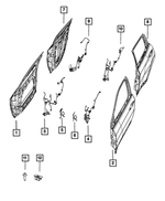 68451216AC - Electrical: Front Door Wiring for Mopar Image