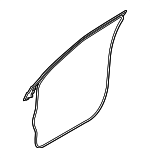 HC3Z1820531A - Body: Door Weather-strip for Ford: F-250 Super Duty, F-350 Super Duty Image