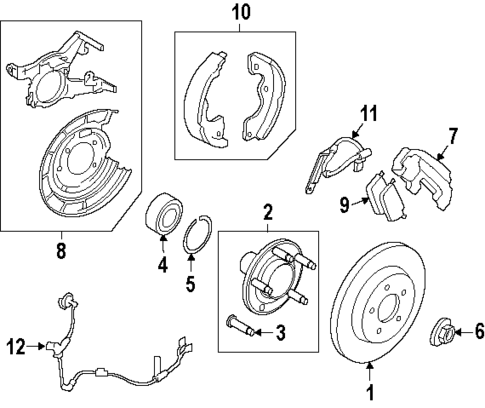 Rear Brakes for 2008 Mercury Mariner #3