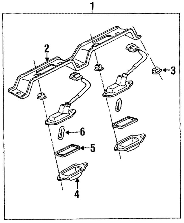 K01151280 - : License Lamp Bracket for Kia Image