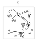 82204724AB - Mopar Accessories - Component Parts: Trailer Tow - 7 Way Wiring Kit for Dodge: Dakota, Ram 1500, Ram 2500, Ram 3500 Image