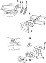 E5ZZ13200A - Electrical: Lamp Assembly for Ford: Mustang | Mercury: Capri Image