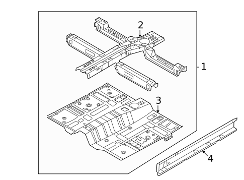 Floor & Rails for 2025 Hyundai Tucson #0