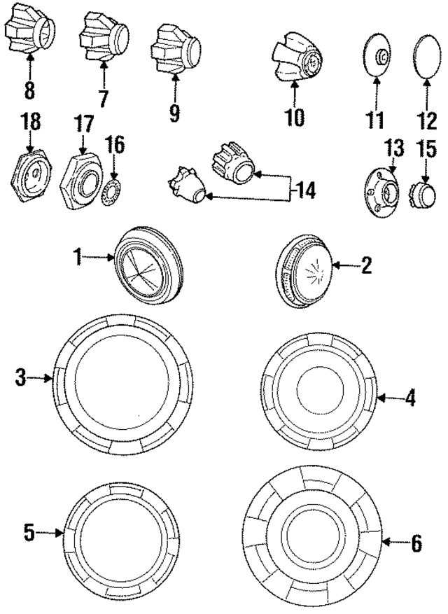 4284334 - Suspension: Hub Cap for Mopar Image
