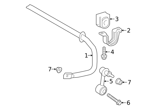 Stabilizer Bar & Components for 2020 Toyota Prius #2