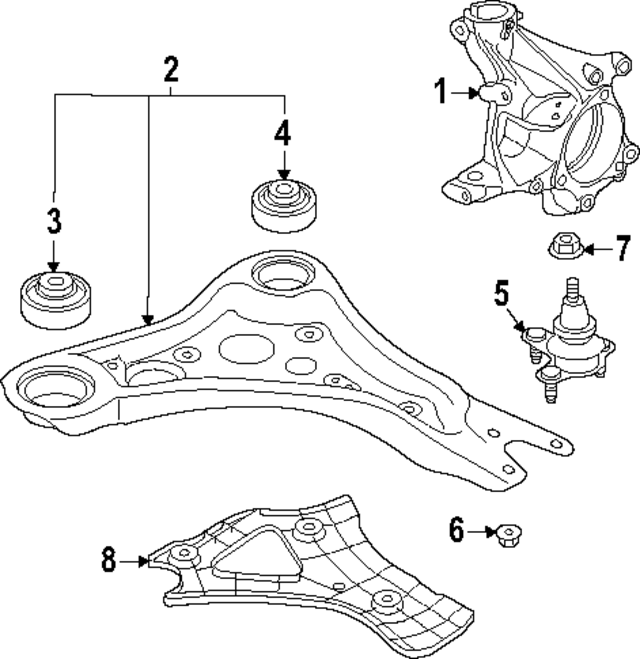 N91272701 - : Lower Ball Joint Nut for Volkswagen: ID. Buzz Image