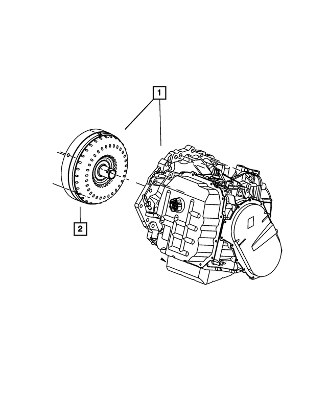 « R8039386AF – Automatic Transaxle 6 Speed : Avec Convertisseur De Couple Trousse Transmission, Refabriqué pour Mopar Image »