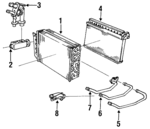 64111468405 - HVAC: Evaporator for BMW: 318i, 318is, 323i, 323is, 325i, 325is, 328i, 328is, M3 Image